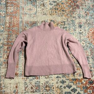 Gap lavender cotton mockneck sweater